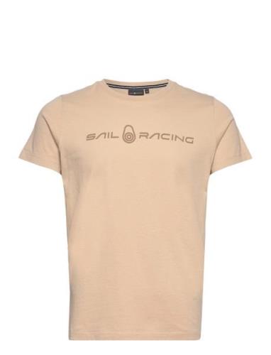 Bowman Tee Sport T-Kortærmet Skjorte Beige Sail Racing