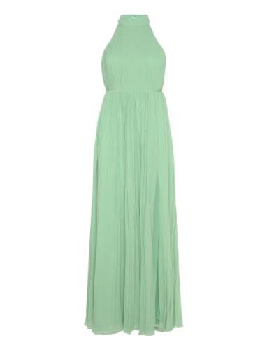 Fionne Pleated Gown Maxikjole Festkjole Green Bubbleroom