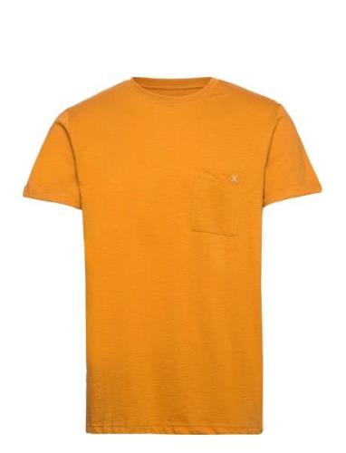 Kolding Tee S/S Tops T-Kortærmet Skjorte Orange Clean Cut Copenhagen