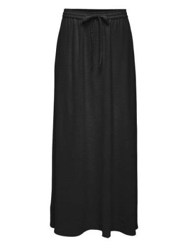 Onlmette Life Hw Long Skirt Wvn Lang Nederdel Black ONLY