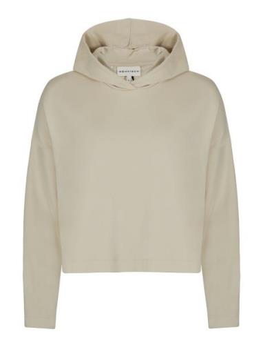 Soft Cropped Hoodie Sport Sweatshirts & Hoodies Hoodies Beige Röhnisch