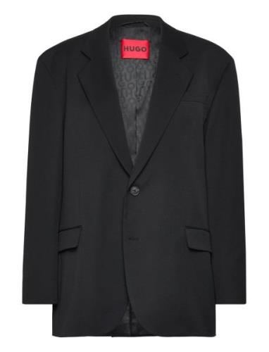 Ulan_All Suits & Blazers Blazers Single Breasted Blazers Black HUGO