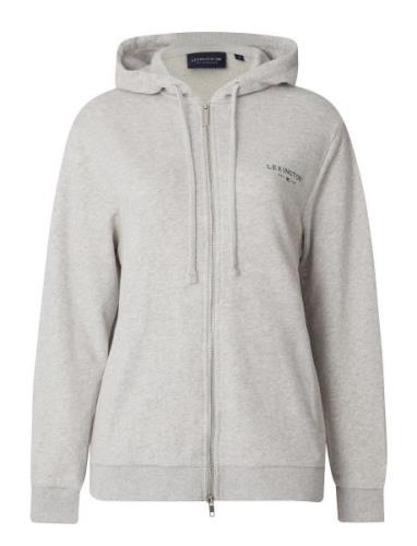 Chloe Zip Hood Tops Sweatshirts & Hoodies Hoodies Grey Lexington Cloth...