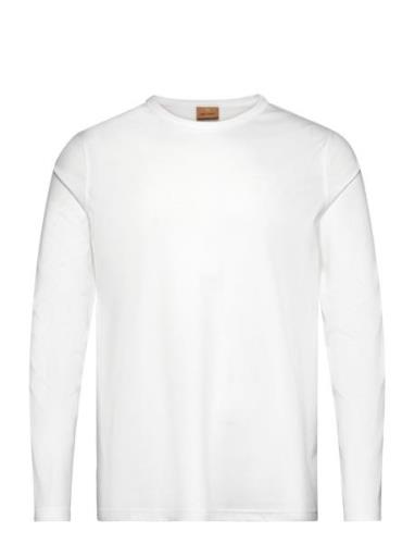 Mmgperry Ls O-Neck Tee Tops T-Langærmet Skjorte White Mos Mosh Gallery