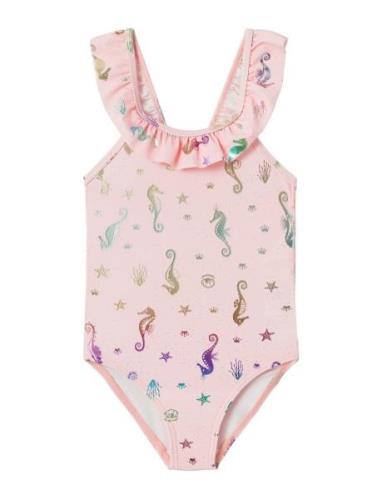 Nmfzamar Swimsuit Badedragt Badetøj Pink Name It