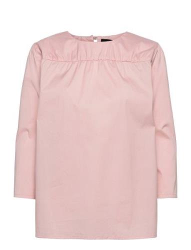 Astrid Tops Blouses Long-sleeved Pink Naja Lauf