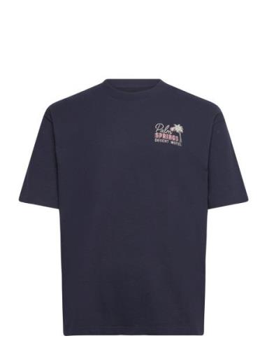 Hco. Guys Graphics Tops T-Kortærmet Skjorte Navy Hollister