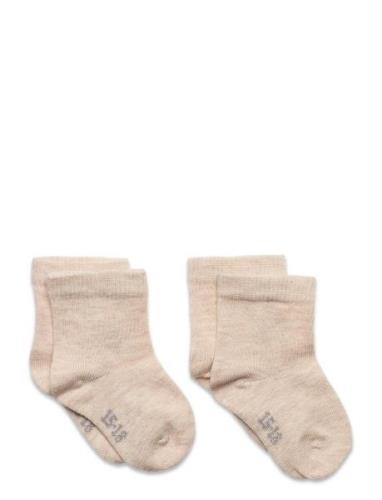 Ankle Sock  Sokker Strømper Beige Minymo