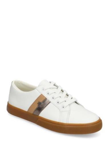 Janson Ii Leather Sneaker Low-top Sneakers White Lauren Ralph Lauren