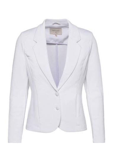 Fqnanni-Ja Blazers Single Breasted Blazers White FREE/QUENT