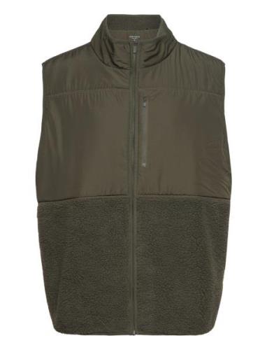 Centre Pile Fleece Vest Sport Vests Khaki Green Björn Borg