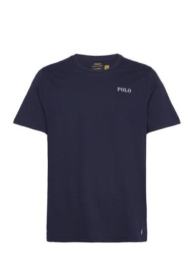 Cotton Jersey Sleep Shirt Tops T-Kortærmet Skjorte Navy Polo Ralph Lau...