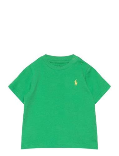 Cotton Jersey Crewneck Tee Tops T-Kortærmet Skjorte Green Ralph Lauren...