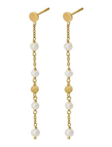 Ocean Pearl Earchains Ørestickere Smykker Gold Pernille Corydon