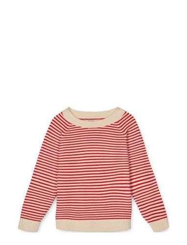 Favo Pullover Tops Knitwear Pullovers Red Fliink