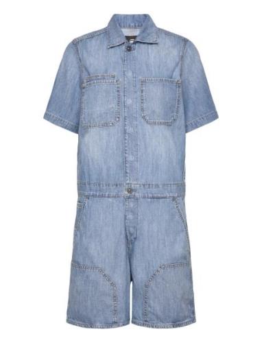 Painter Short Overall S\S Wmn Bottoms Jumpsuits Blue G-Star RAW