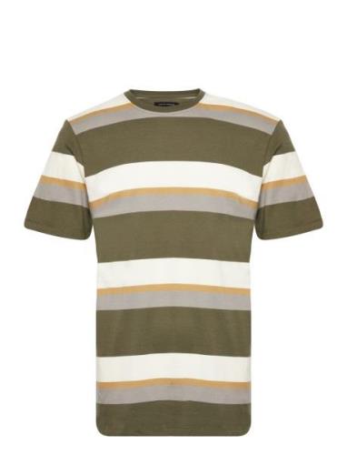 Bradley Cotton Tee Tops T-Kortærmet Skjorte Khaki Green Clean Cut Cope...