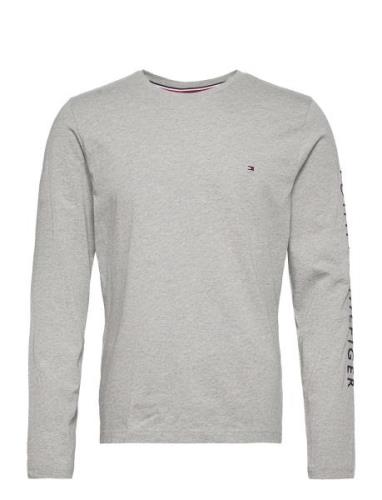 Tommy Logo Long Sleeve Tee Tops T-Langærmet Skjorte Grey Tommy Hilfige...