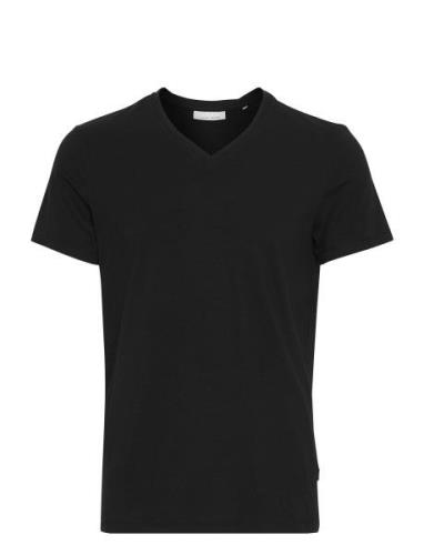 Cflincoln V-Neck Tee Tops T-Kortærmet Skjorte Black Casual Friday