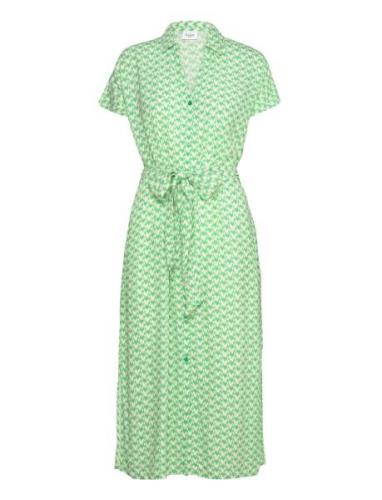 Blancasz Ss Dress Knælang Kjole Green Saint Tropez