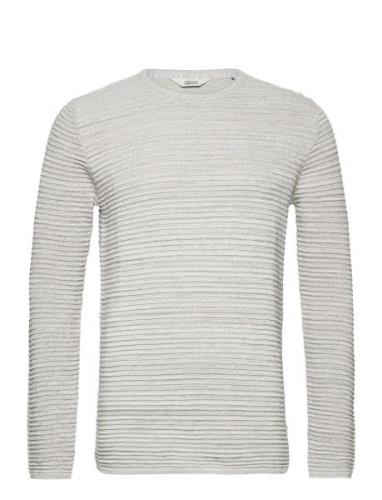 Sdstruan Tops Knitwear Round Necks Grey Solid