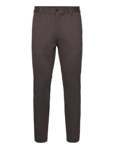 Milano Jersey Pants Bottoms Trousers Formal Brown Clean Cut Copenhagen