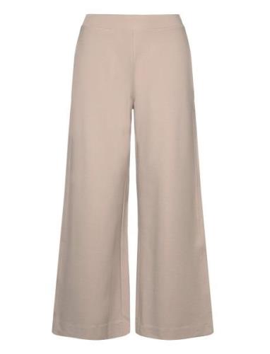 Lottie Wide Pant Bottoms Trousers Wide Leg Cream Residus