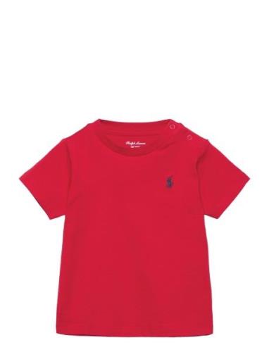 Cotton Jersey Crewneck Tee Tops T-Kortærmet Skjorte Red Ralph Lauren B...