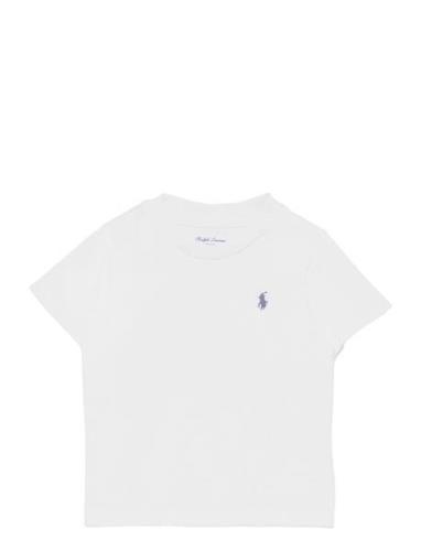 Cotton Jersey Crewneck Tee Tops T-Kortærmet Skjorte White Ralph Lauren...