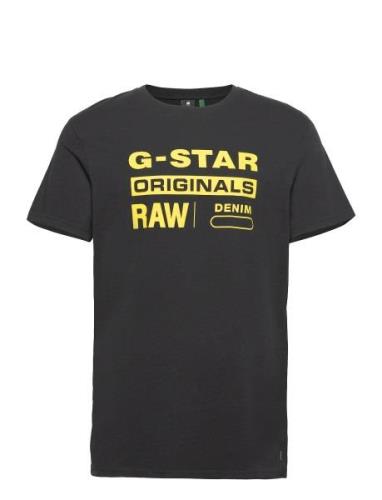 Graphic 8 R T S\S Tops T-Kortærmet Skjorte Black G-Star RAW