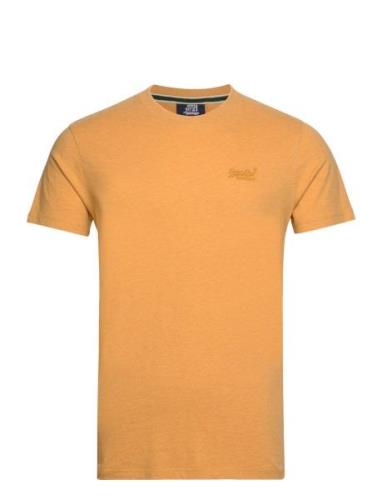 Vintage Logo Emb Tee Tops T-Kortærmet Skjorte Yellow Superdry