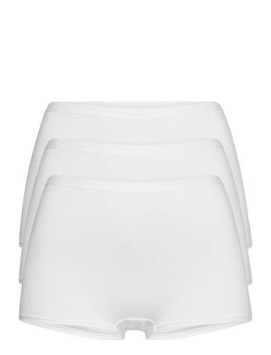 Brief 3 Pack Carin Boxer High Hipsters Undertøj White Lindex