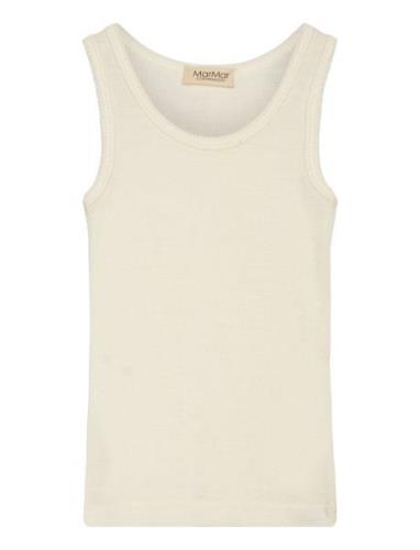 Tavi Tops T-shirts Sleeveless Cream MarMar Copenhagen