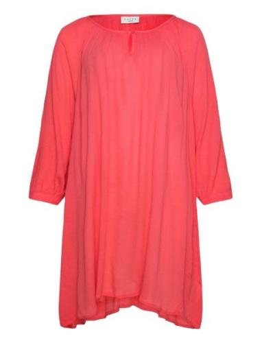 Kcami 3/4 Sl Tunic Tops Tunics Red Kaffe Curve