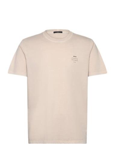 Organic Neuw Band Tee Tops T-Kortærmet Skjorte Cream NEUW