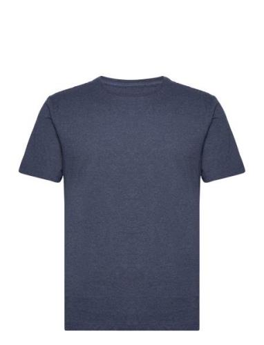 Basic T-Shirt - Gots/Vegan Tops T-Kortærmet Skjorte Navy Knowledge Cot...