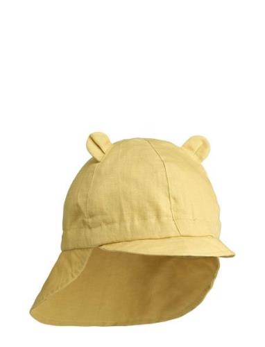 Gorm Linen Sun Hat Solhat Yellow Liewood