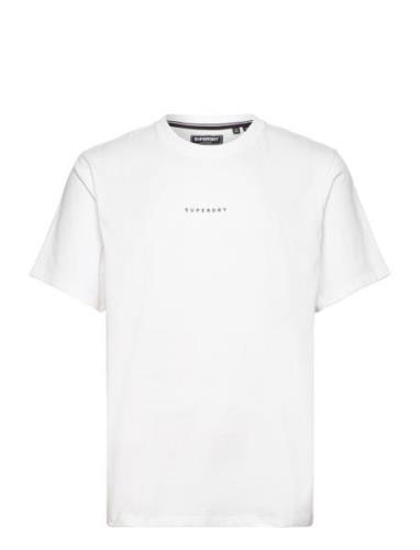 Code Surplus Logo Tee Tops T-Kortærmet Skjorte White Superdry