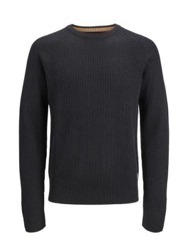 Jjpannel Knit Crew Neck Aw23 Tops Knitwear Round Necks Black Jack & J ...