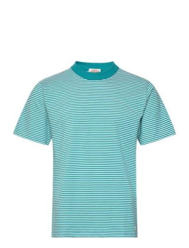 Striped T-Shirt Héritage Tops T-Kortærmet Skjorte Blue Armor Lux