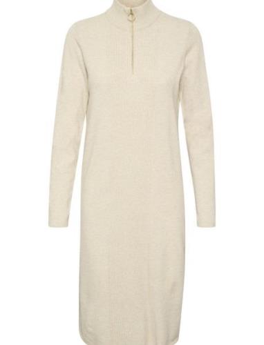 Crdela Knit Dress - Mollie Fit Dresses Knitted Dresses Cream Cream