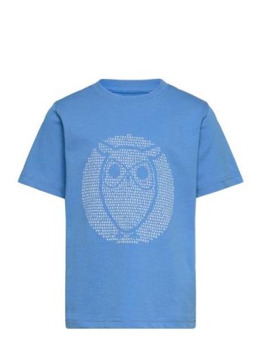 Regular Fit Owl Chest Print - Gots/ Tops T-Kortærmet Skjorte Blue Know...