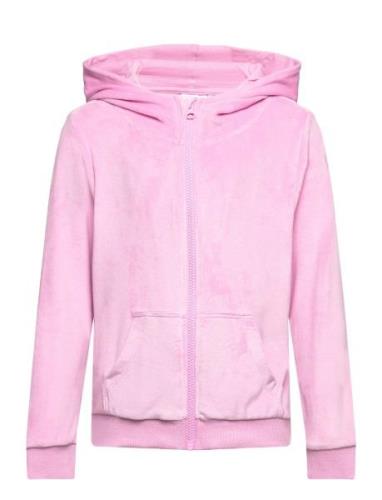 Nkfnajala Ls Vel Card Wh Tops Sweatshirts & Hoodies Hoodies Pink Name ...