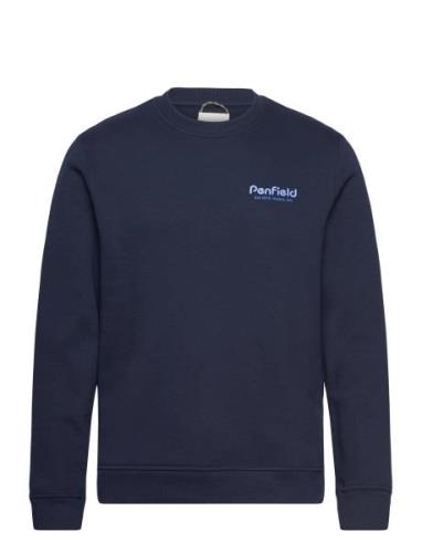 Penfield Sunset Mountain Back Graphic Crew Neck Sweat Tops Sweatshirts...