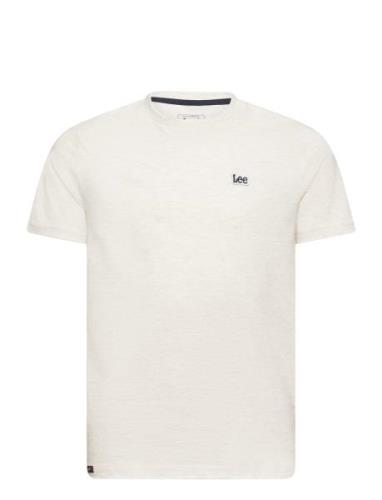 Badge T-Shirt Tops T-Kortærmet Skjorte Grey Lee Jeans