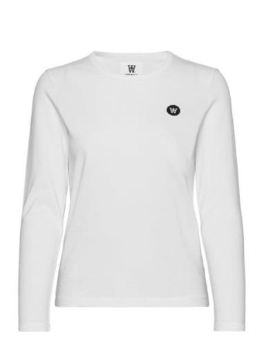 Moa Long Sleeve Gots Tops T-shirts & Tops Long-sleeved White Double A ...