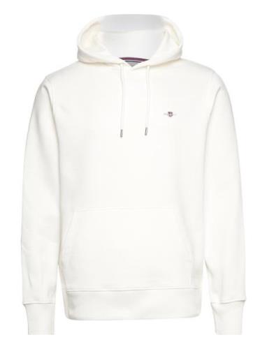 Reg Shield Hoodie Tops Sweatshirts & Hoodies Hoodies White GANT