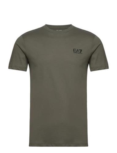 T-Shirts Tops T-Kortærmet Skjorte Khaki Green EA7