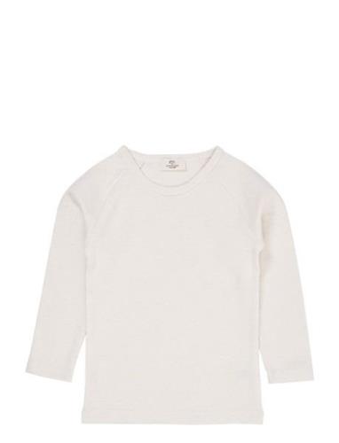 Melange Ls T-Shirt Tops T-shirts Long-sleeved T-Skjorte Cream Copenhag...