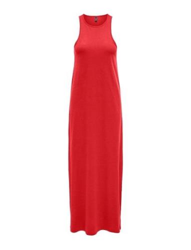 Onlmay Life S/L Long Dress Box Jrs Maxikjole Festkjole Red ONLY